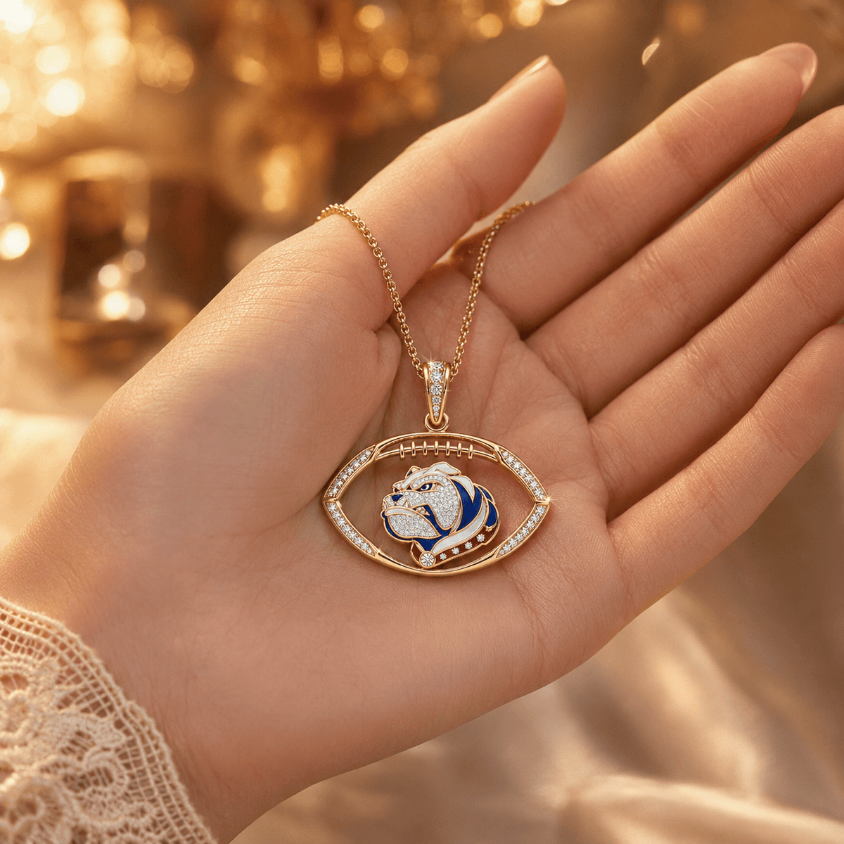 WTB Solid Gold Chain with Diamond Pendant NHVH
