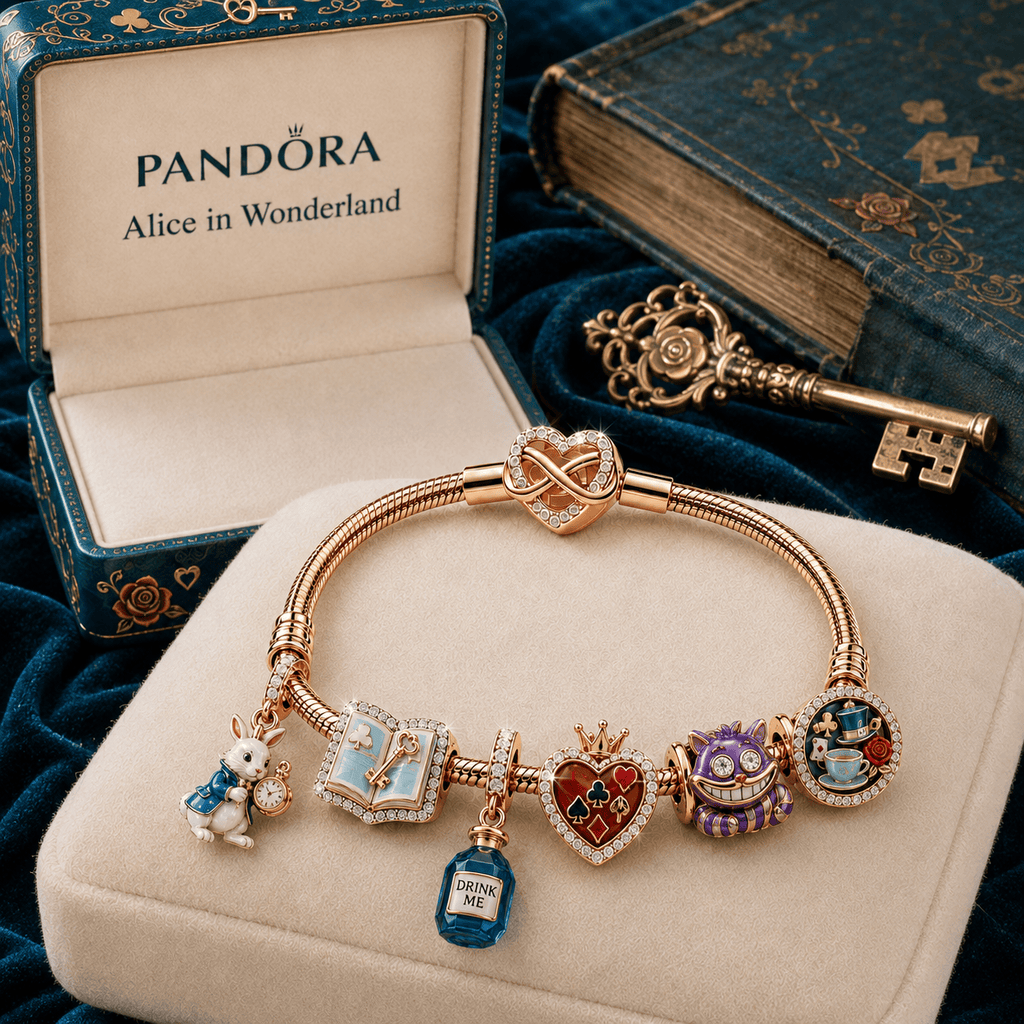 ALW Rose Gold Charm Bracelet Set TMH