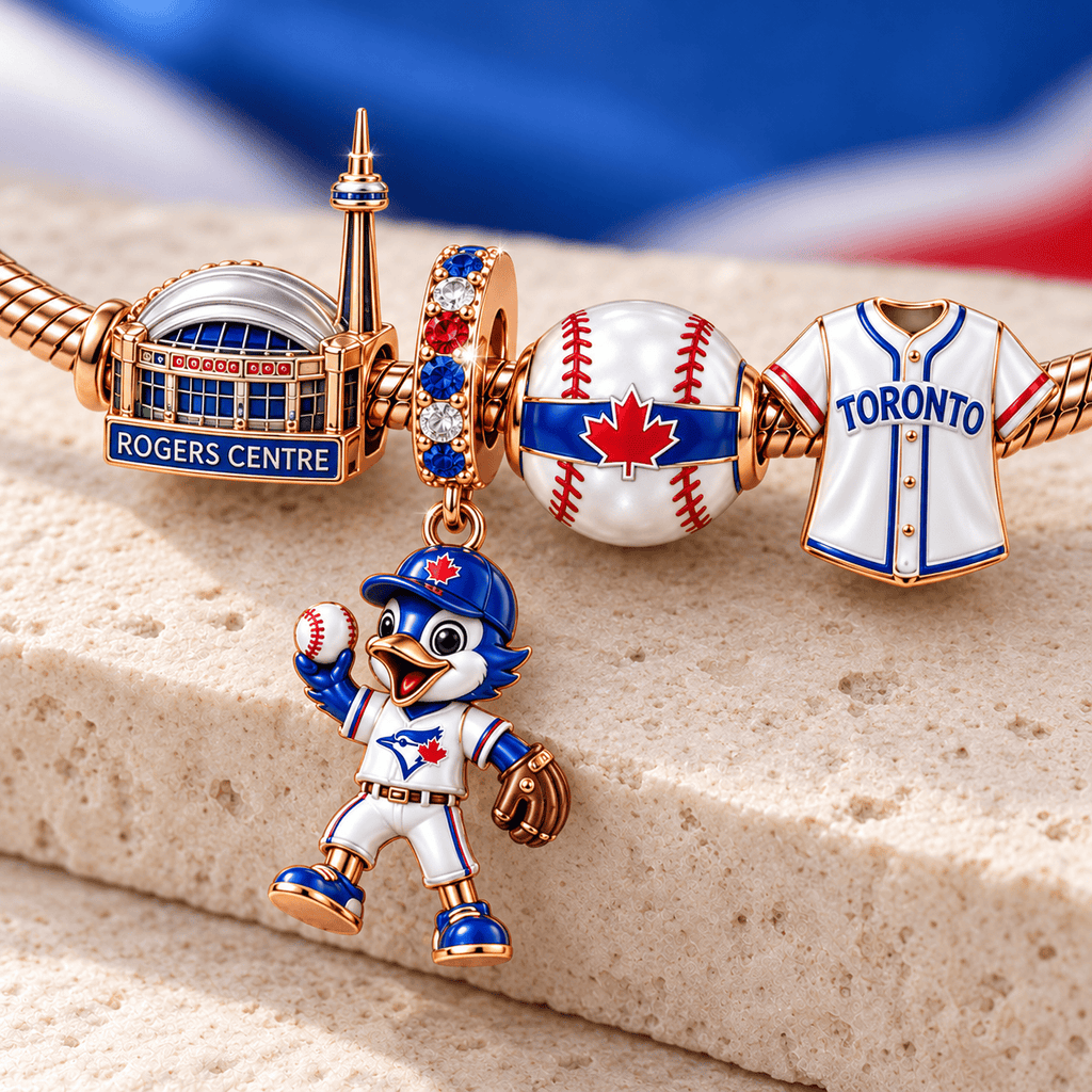 TBJ Rose Gold Charm Bracelet Set TMH