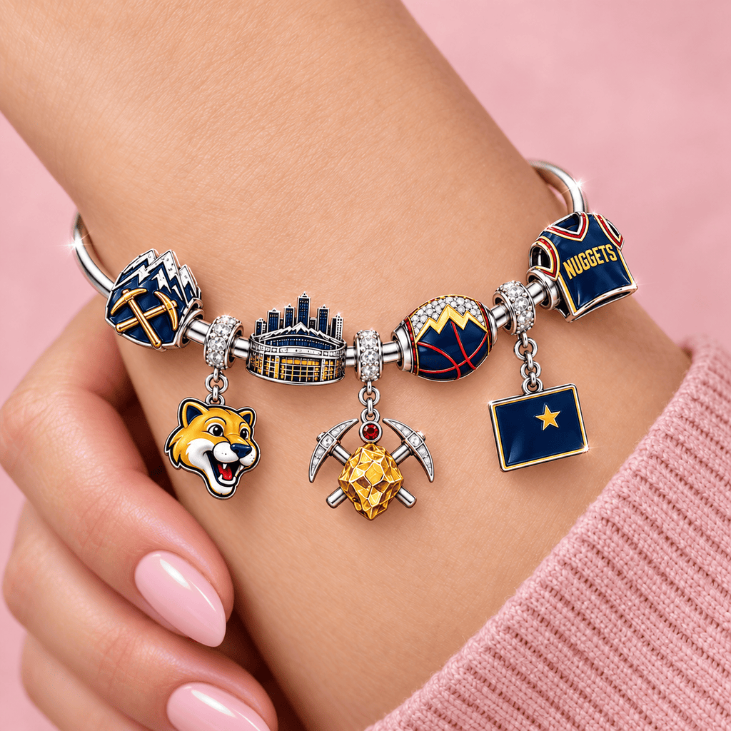 DVNG Silver Charm Bracelet Set TMH