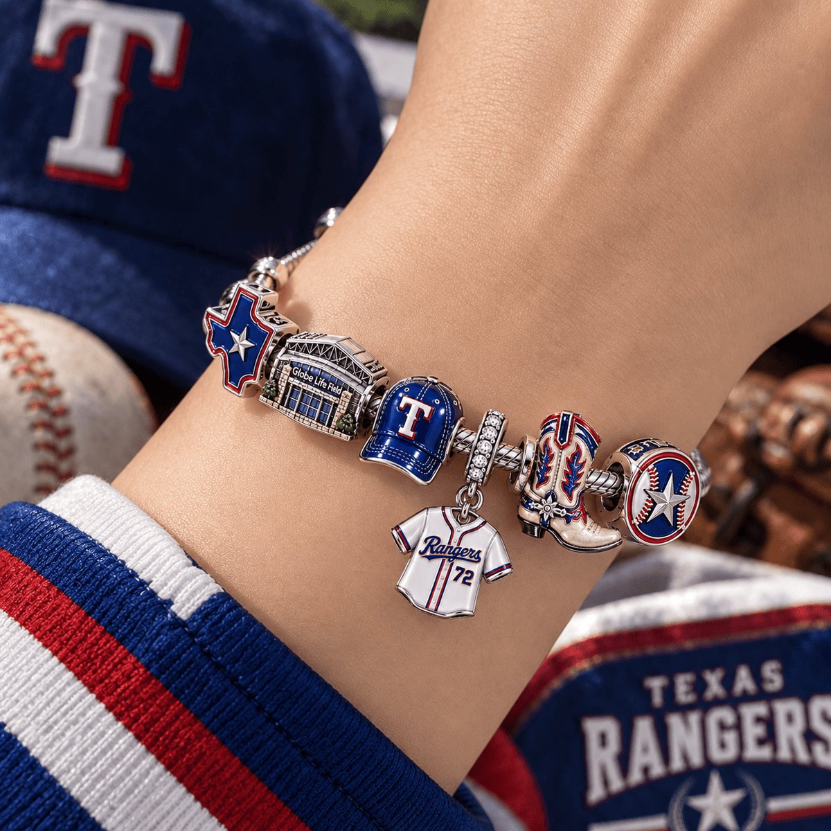 TXG Silver Charm Bracelet Set PTT