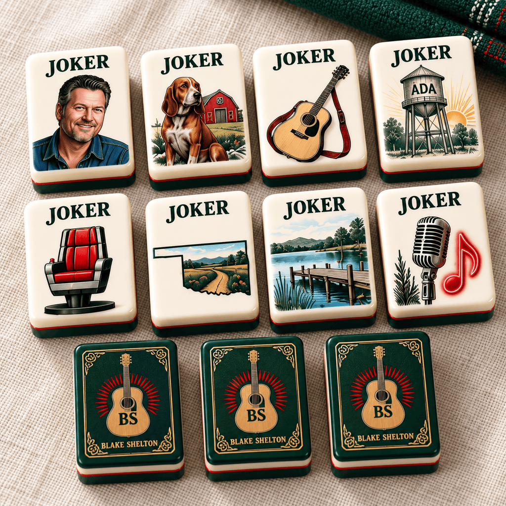 Premium BLSH Mahjong Tiles Set PVNA
