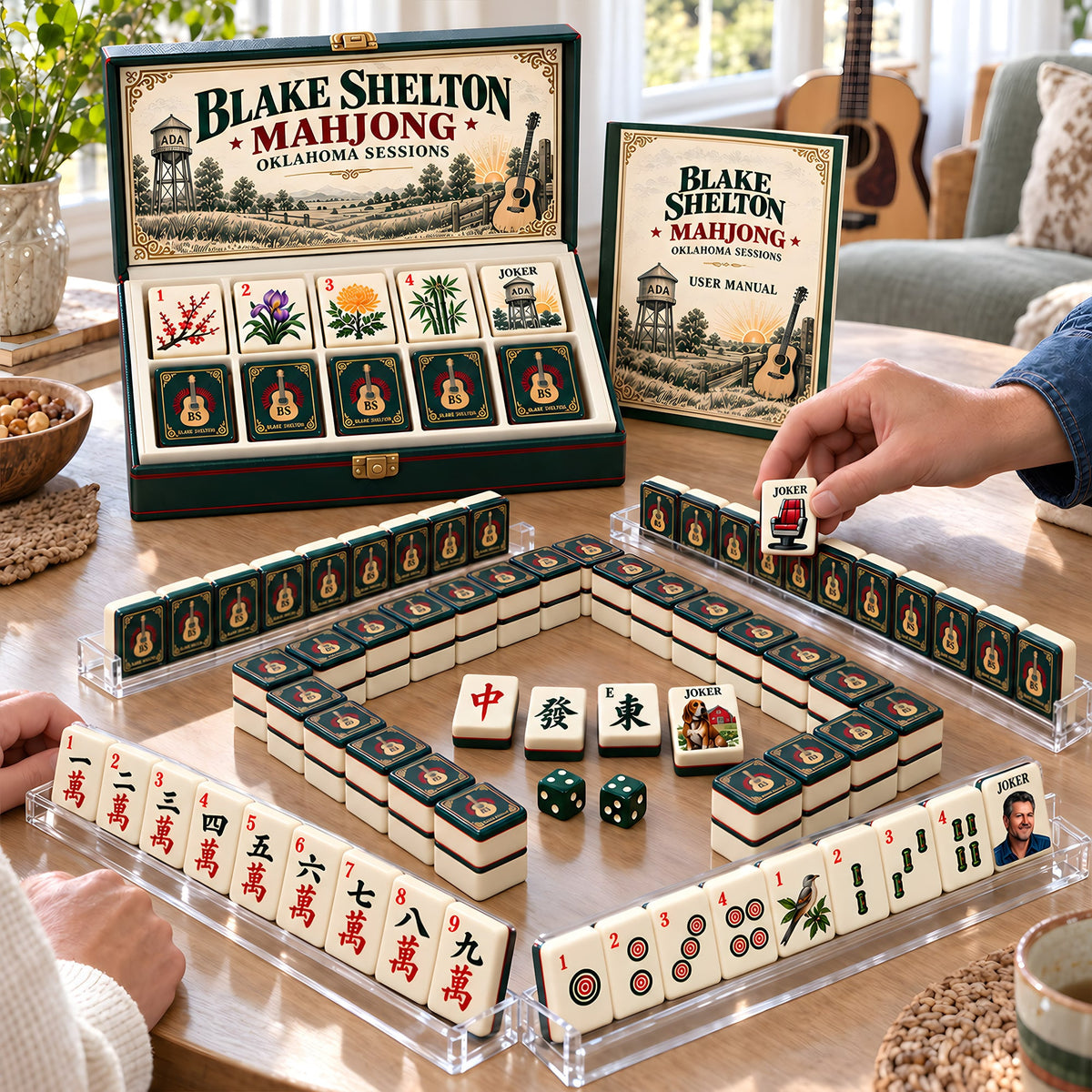Premium BLSH Mahjong Tiles Set PVNA