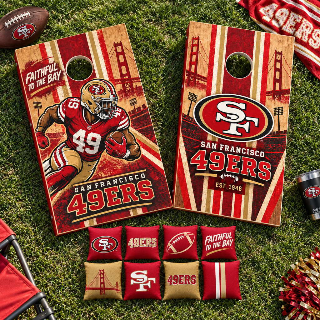 SF49 Premium Cornhole Game Set NTNA