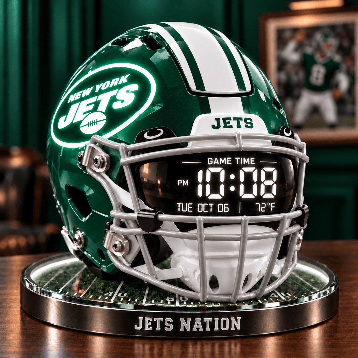 NYJ Special Digital Clock TTTT