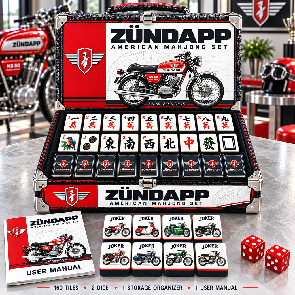 Premium ZUD Mahjong Tiles Set PVNA
