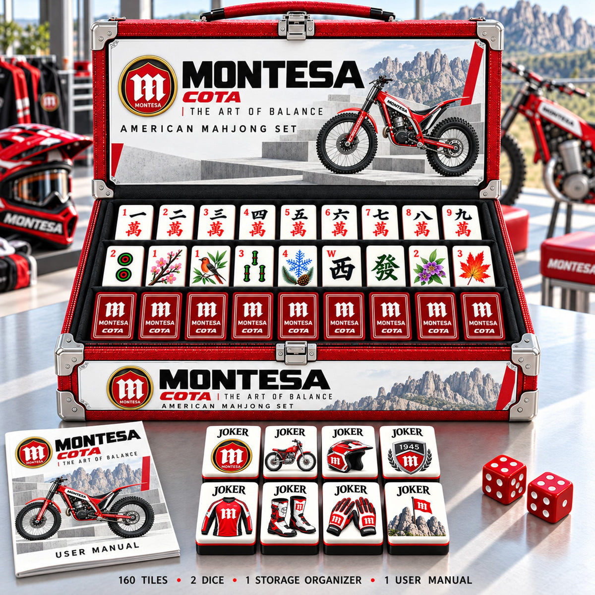Premium MON Mahjong Tiles Set PVNA