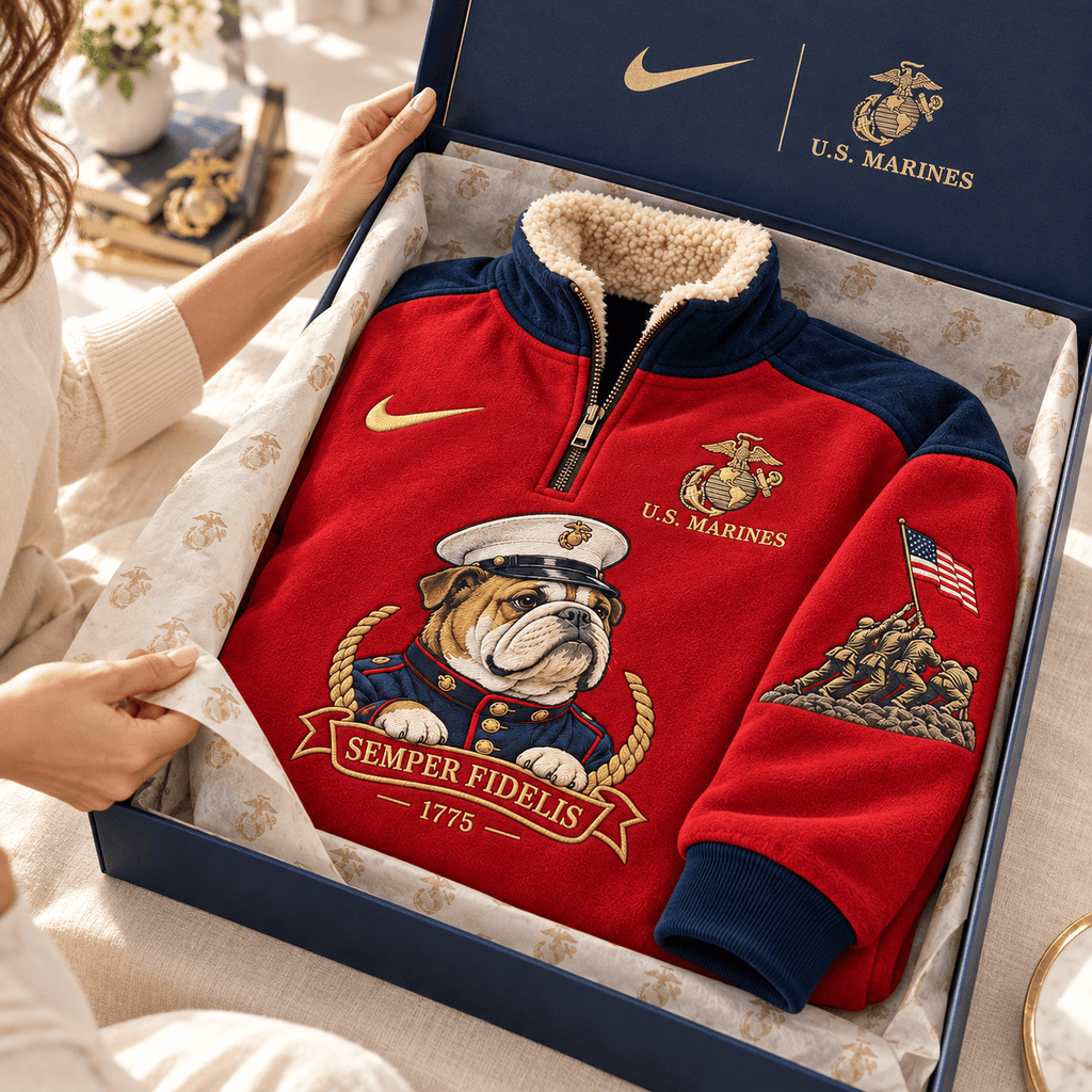 USMC PREMIUM COZY SHERPA COLLAR PULLOVER HQH