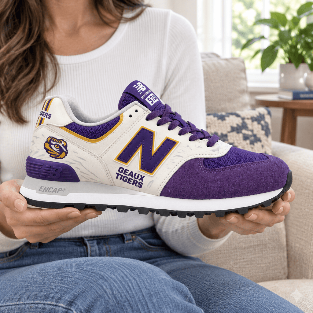 PREMIUM LSU NB 574 SNEAKER TMH
